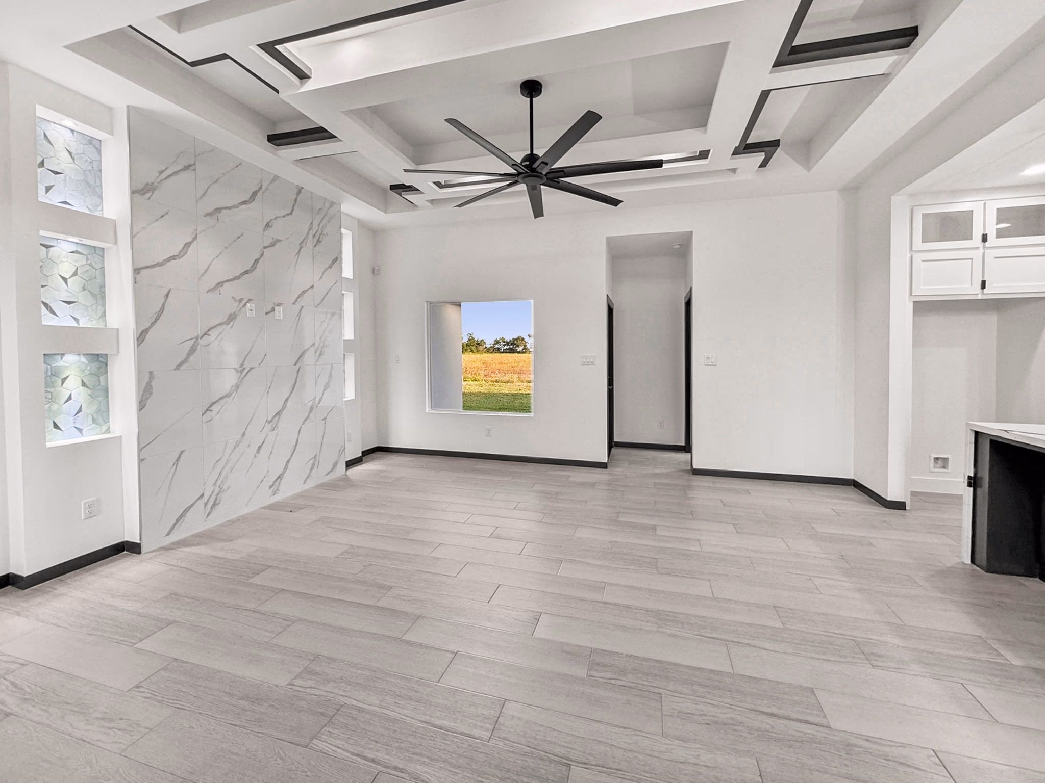 Finished home interior